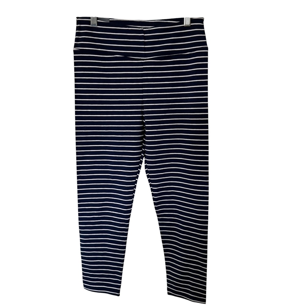 J.Crew Cropped Legging Women S Navy White NEW Striped High Rise AL017